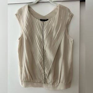 BCBG Max Azria silk sleeveless blouse